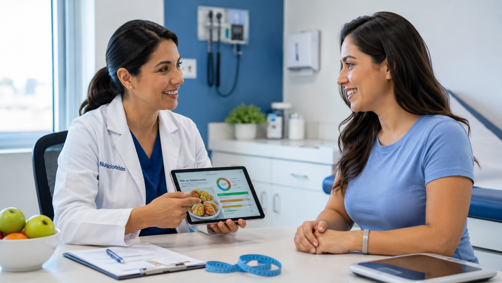 Consulta médica general en clínica familiar